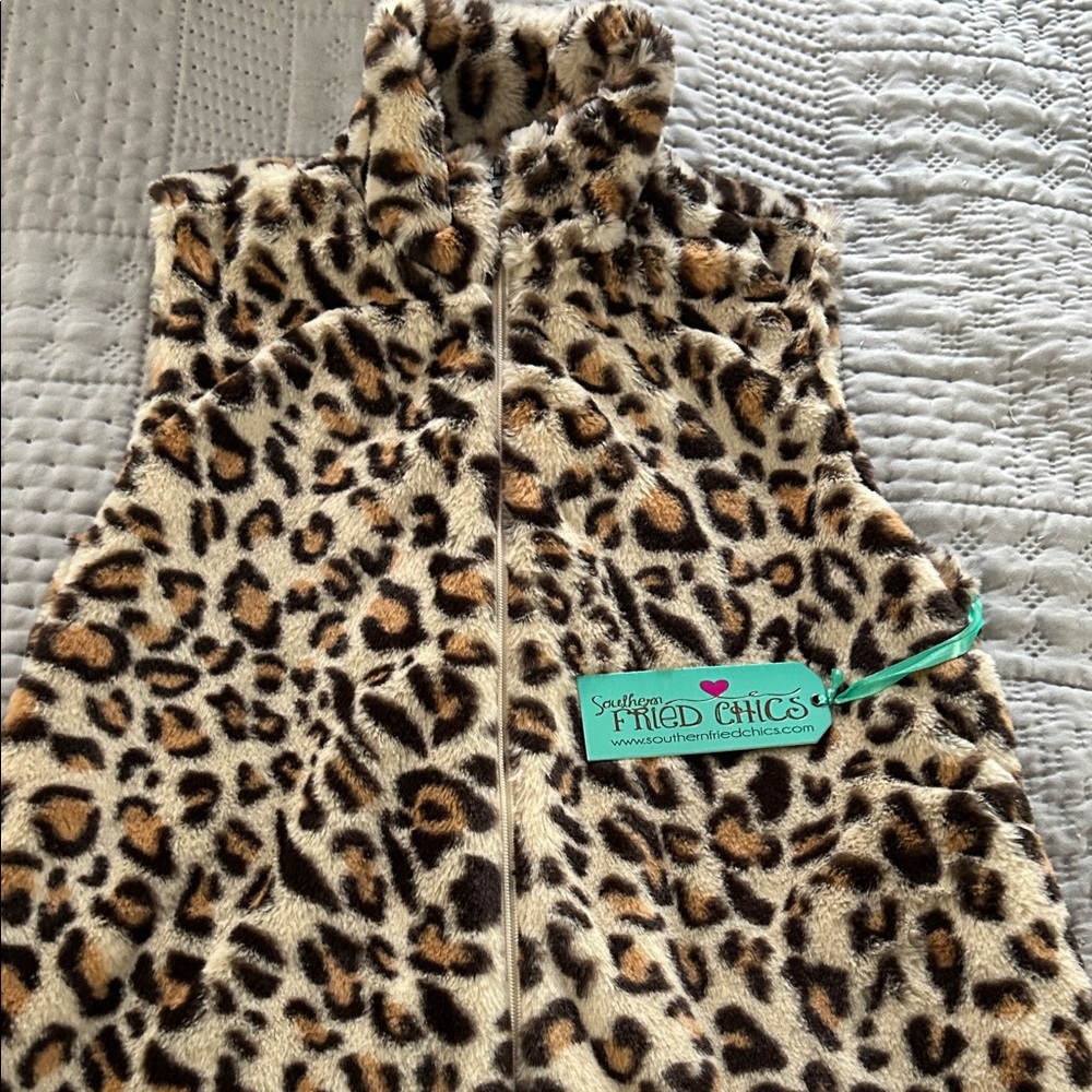 Southern Fried Chics Leopard Print Vest
